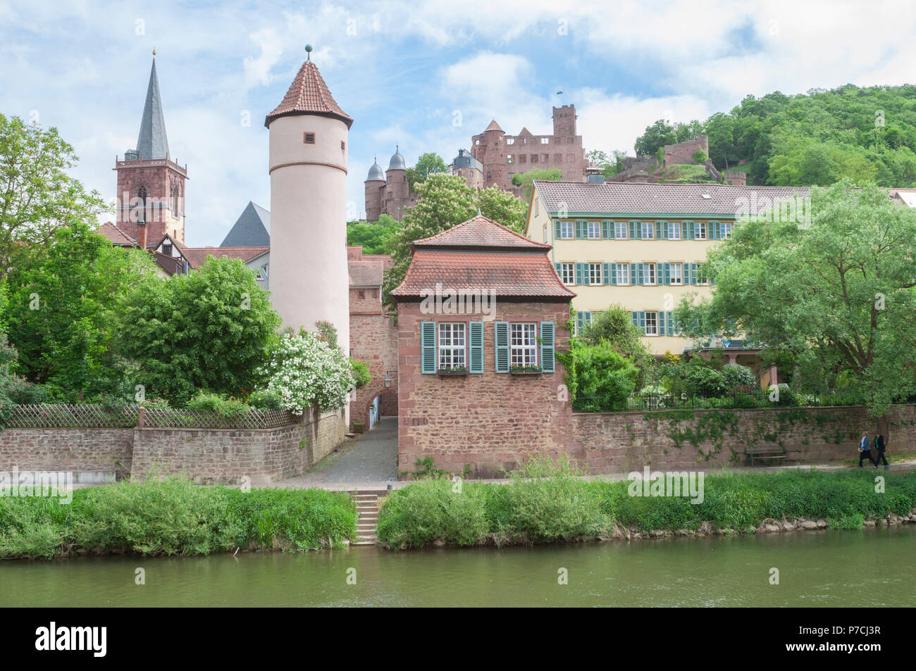 castle wertheim, Wertheim, Main-Tauber, Main river, Tauber river, Odenwald, Spessart, Baden-Wuerttemberg, Heilbronn-Franconia, Germany Stock Photo