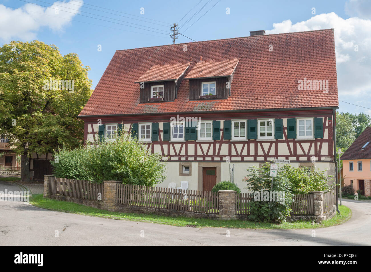 Half Timbering House Eltershofen Schwaebisch Hall Hohenlohe