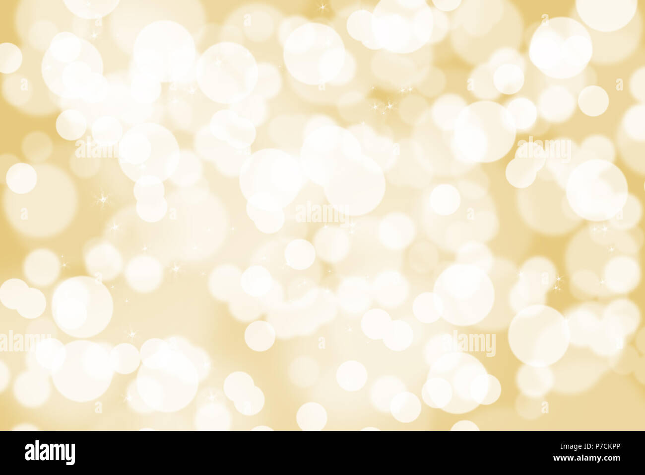 Abstract illustration bokeh light on golden background Stock Photo - Alamy