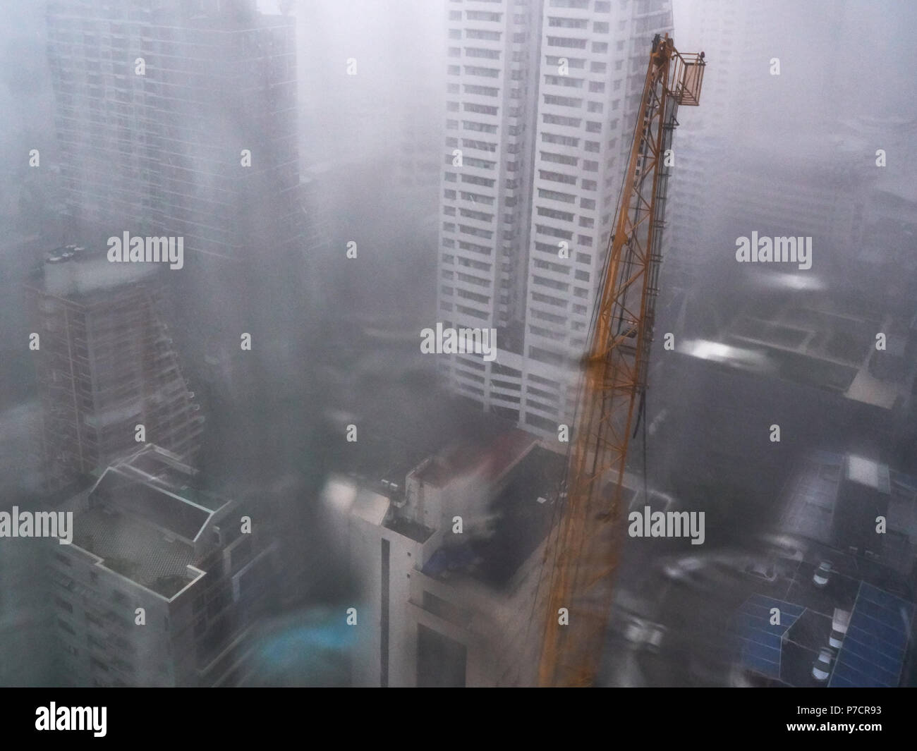 Monsoon season in Bangkok Stock Photo