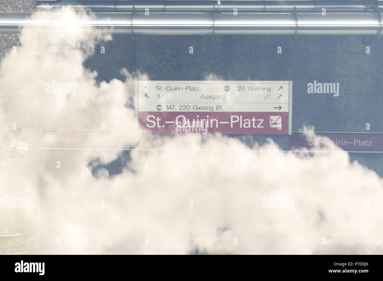 St.-Quirin-Platz subway Station in Munich, Germany Stock Photo - Alamy