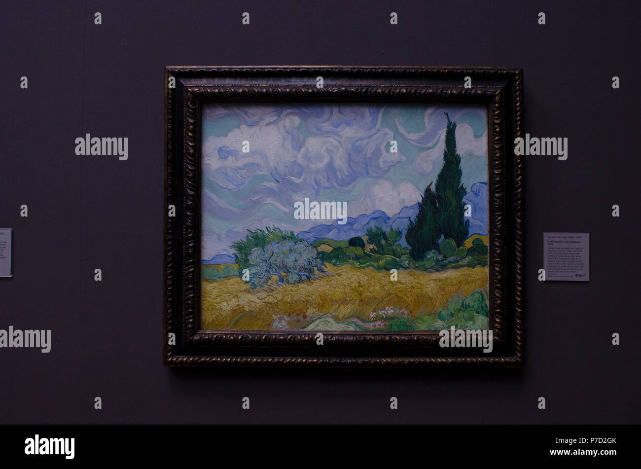 wheat field with cypresses vincent van gogh Wheat field with cypresses by vincent van gogh