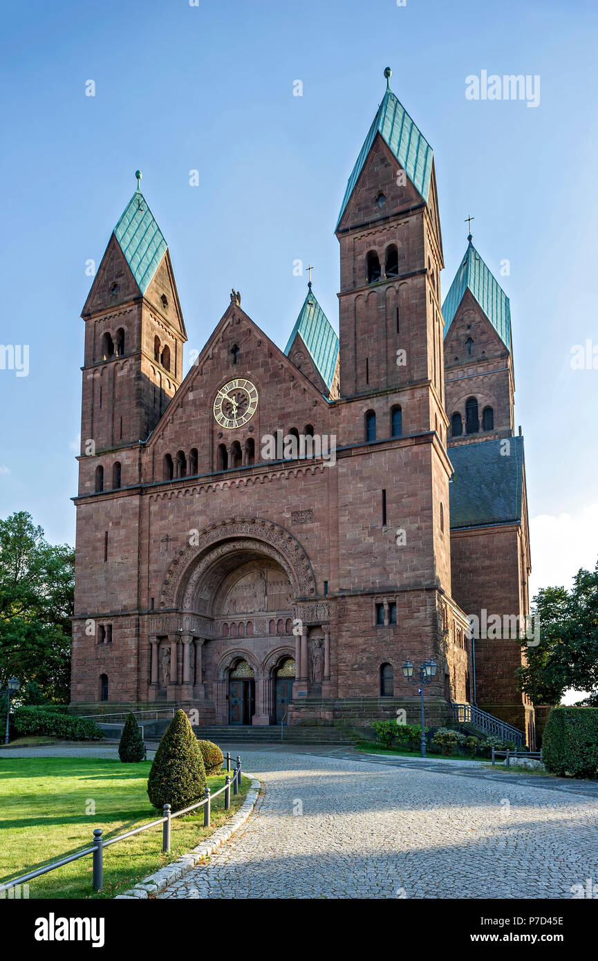 Romanesque Church of the Redeemer, Bad Homburg vor der Höhe, Hesse, Germany Stock Photo