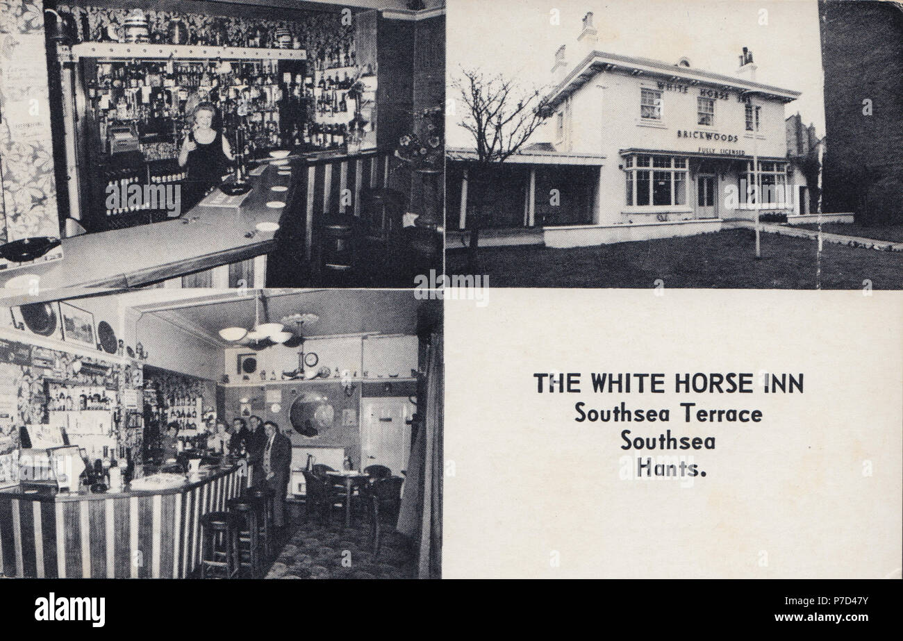 The White Horse Inn, Southsea Terrace, Southsea, Portsmouth, Hampshire Stock Photo