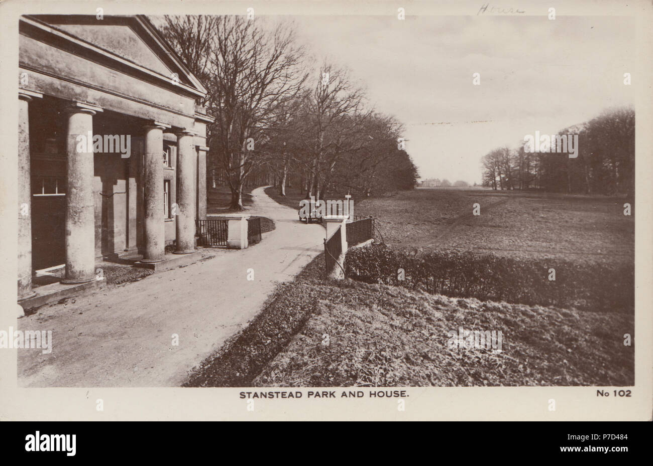 Vintage Photograph of Stansted House Stock Photo