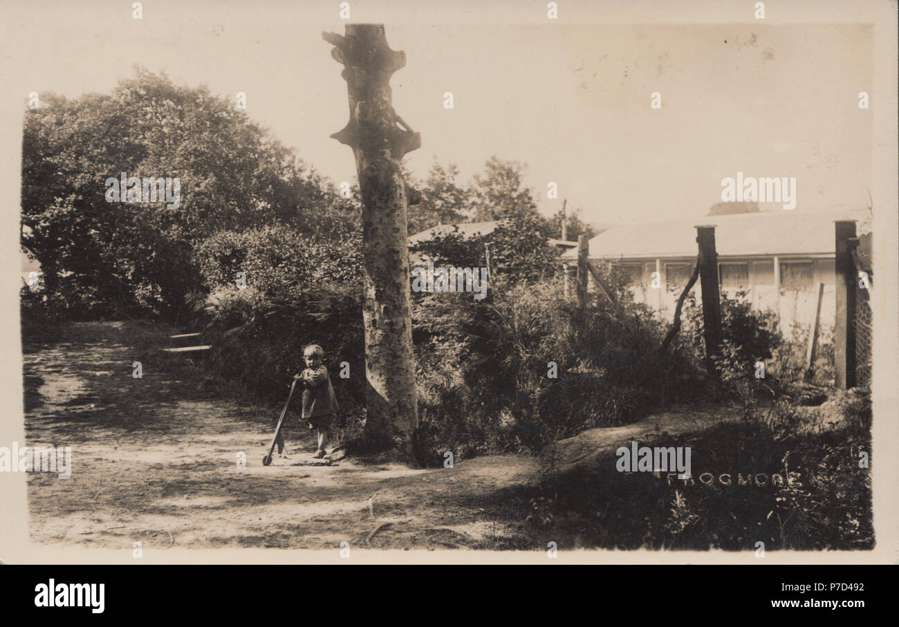 Vintage Photograph of Frogmore Lane, Horndean, Hampshire, England, UK