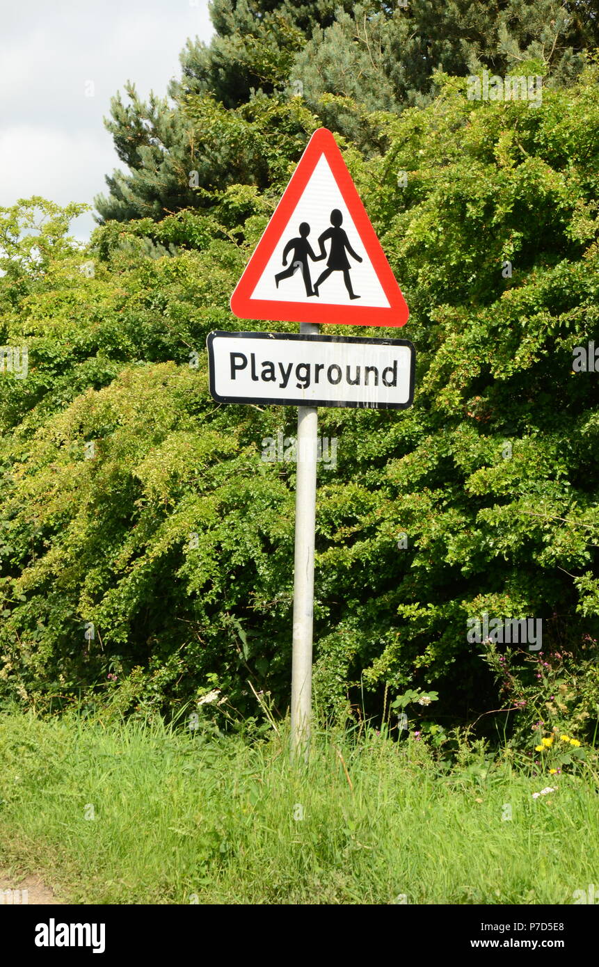 Playground Road Sign
