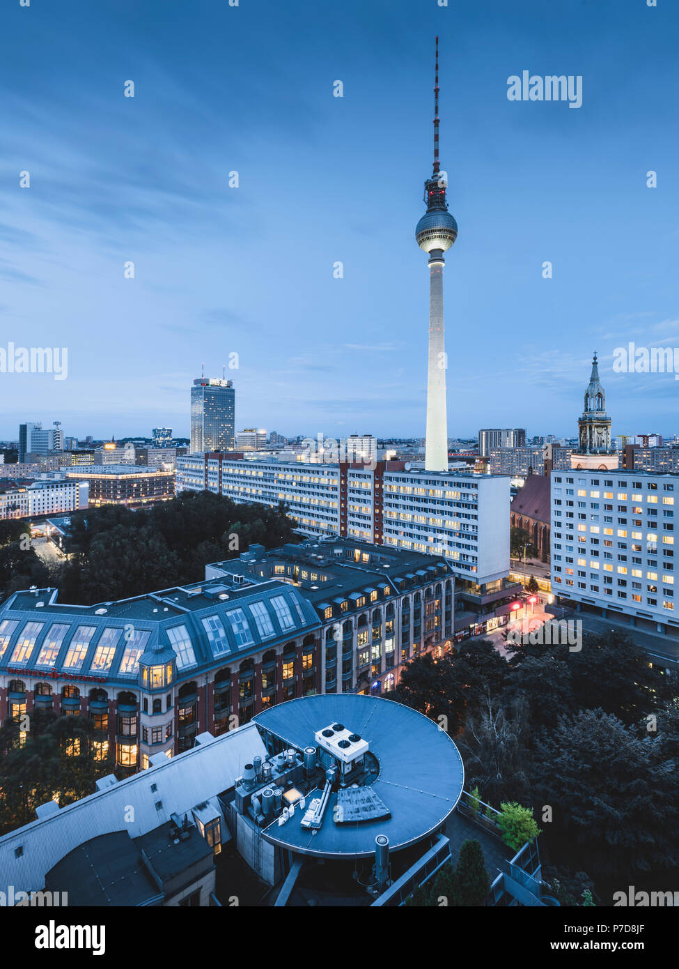 Berlin from above tv tower hi-res stock photography and images - Alamy