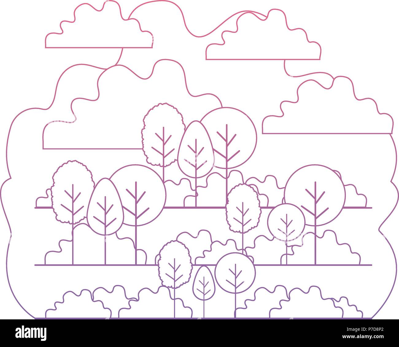 forest landscape scene icon Stock Vector Image & Art - Alamy