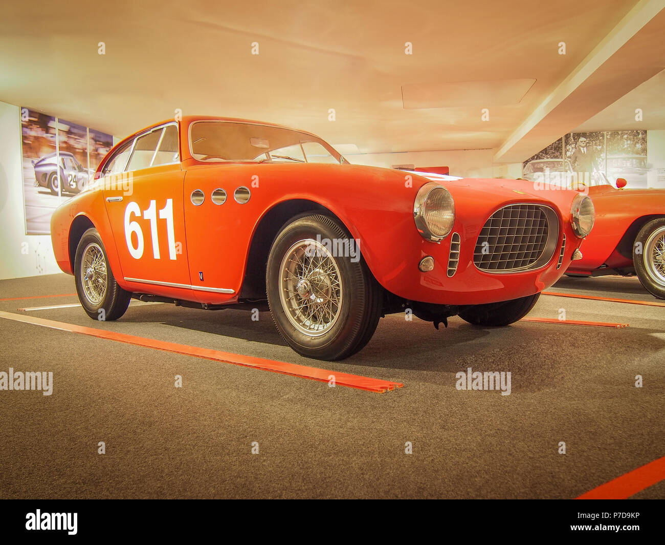MARANELLO, ITALY-JULY 21, 2017: 1952 Ferrari 166 MM 'Vignale' in the Ferrari Museum. Stock Photo