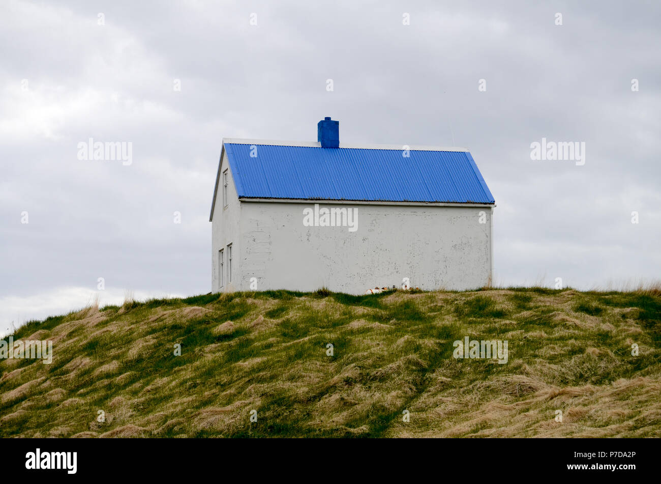 House on Grimsey, Iceland Stock Photo