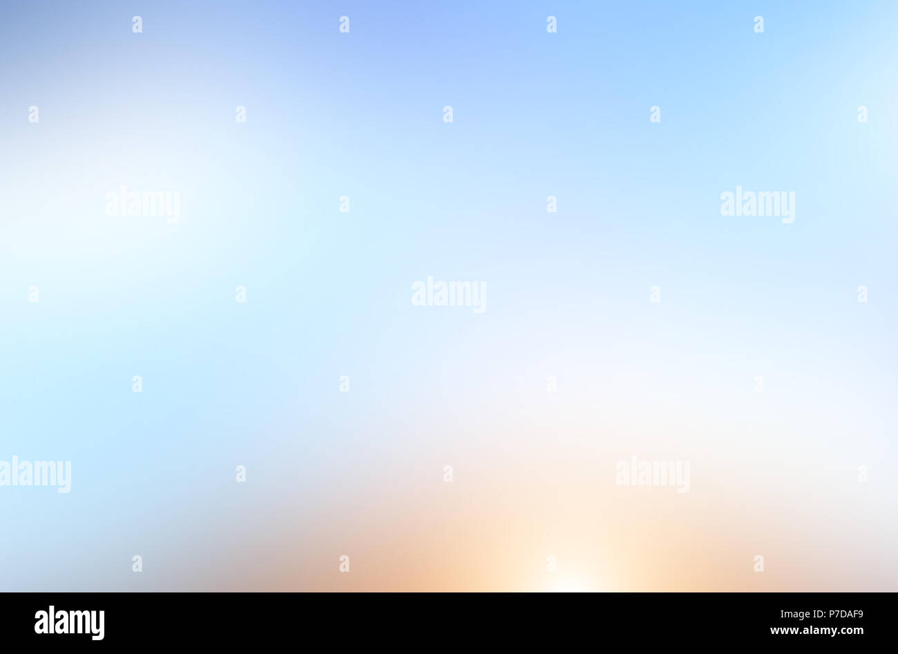 Abstract Blurred gradient blue and yellow background, for your mockup and template design. Stock Photo