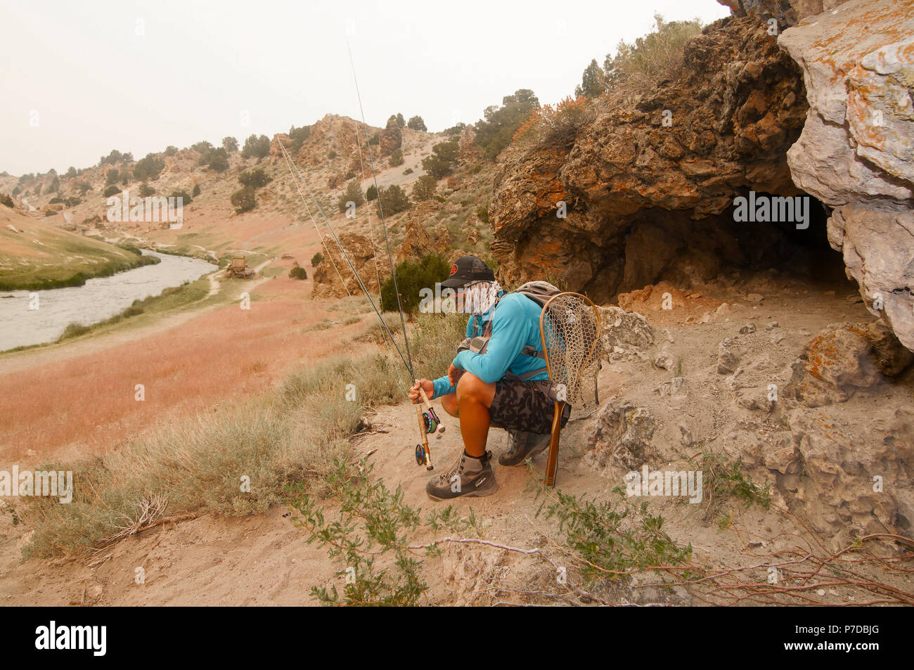 Beautiful little Hot Creek east of Mammoth Lakes yields lots of rainbow