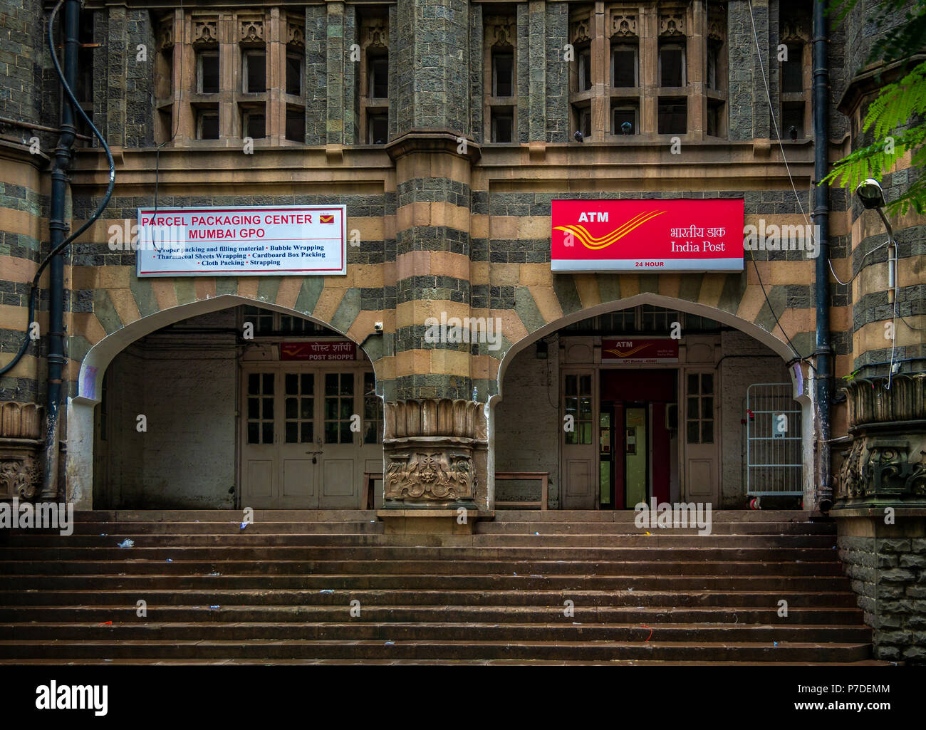 MUMBAI, INDIA - JUNE 10, 2017 : General post office building at South Mumbai Stock Photo