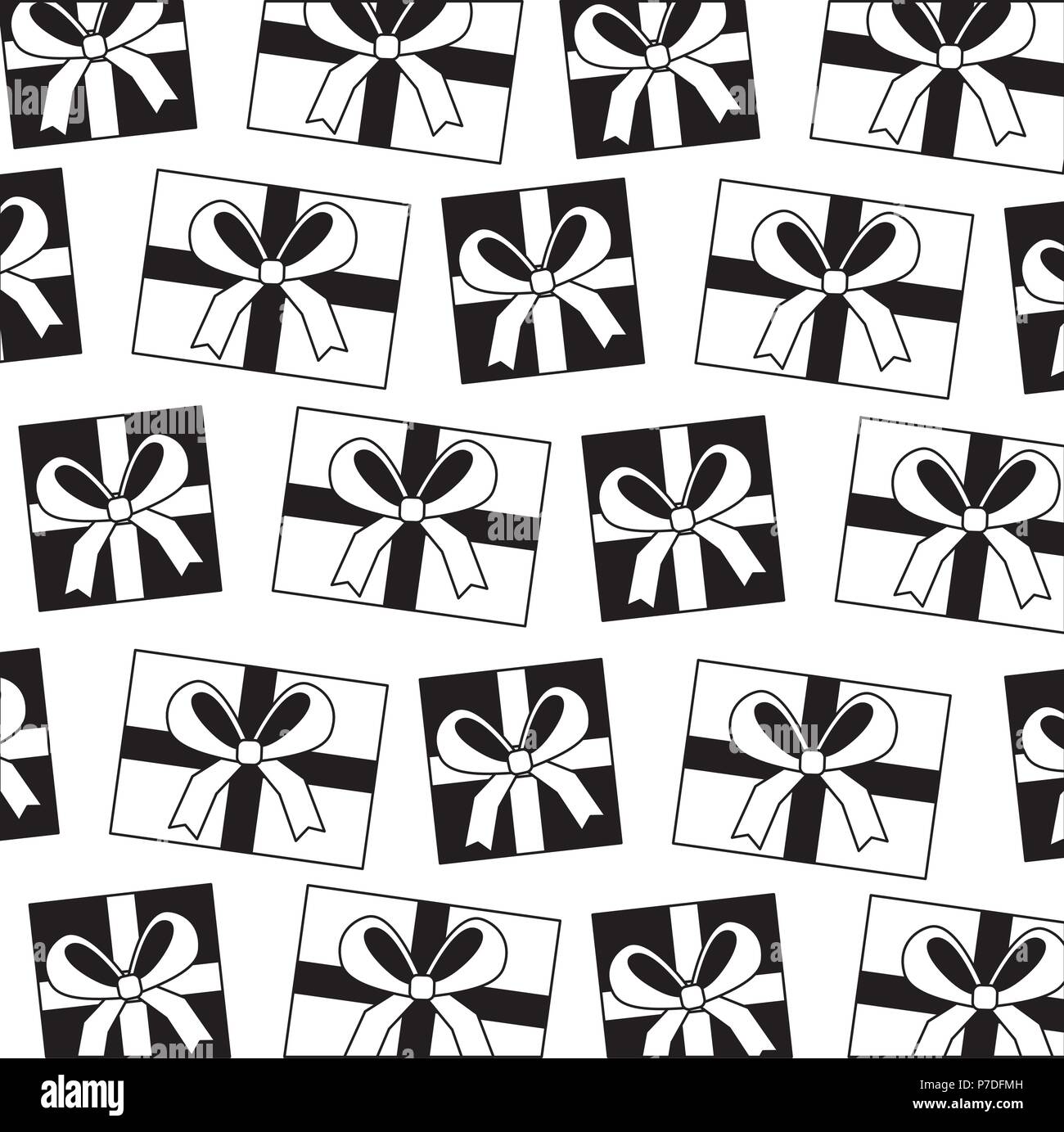 Printable Present Pattern gifts boxes present pattern vector illustration design Stock Vector ...