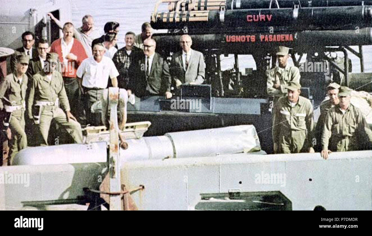 1966 Palomares B-52 crash - recovered H-bomb. Stock Photo