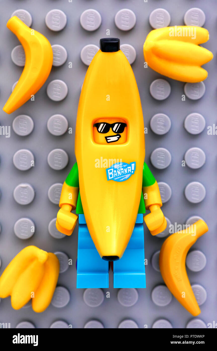 lego minifigure banana man