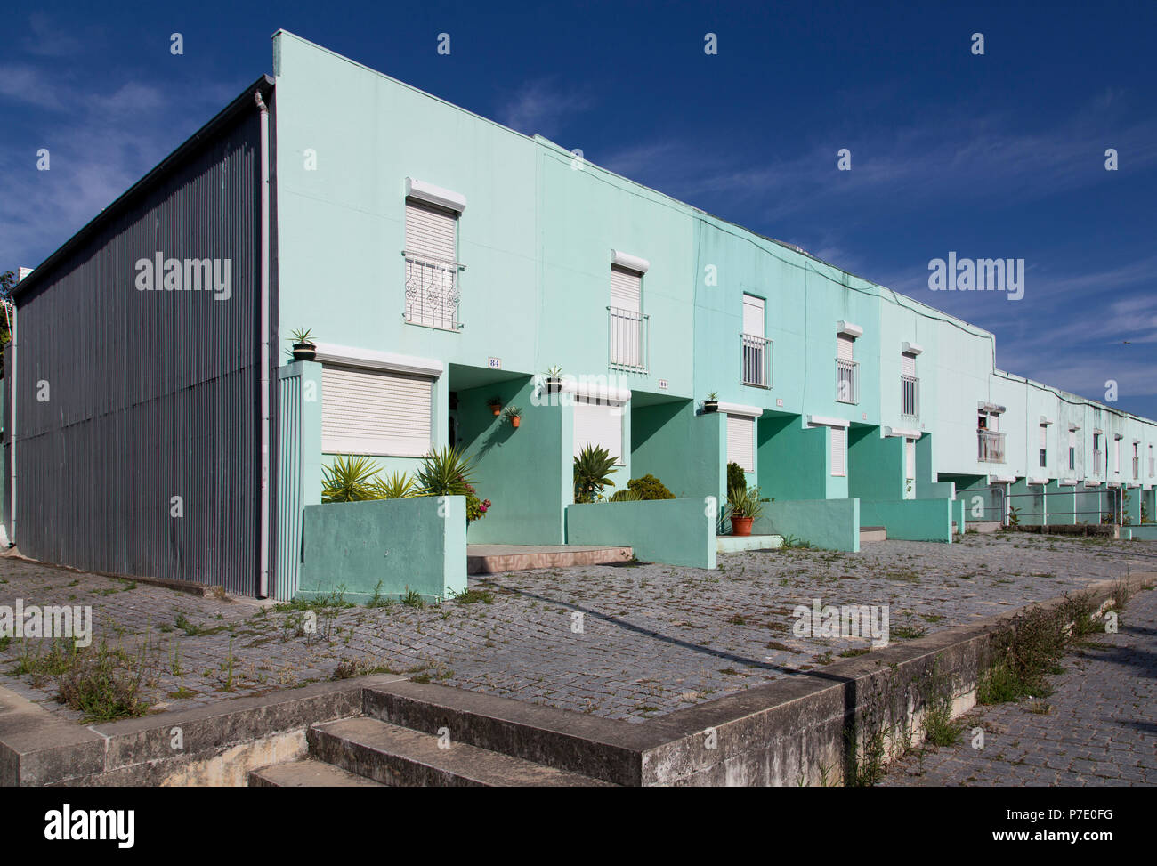 bairro de São Victor arquiteto Álvaro Siza Vieira Porto - Portugal [Oporto]  [houses by Siza Vieira - Porto, Portugal] Stock Photo