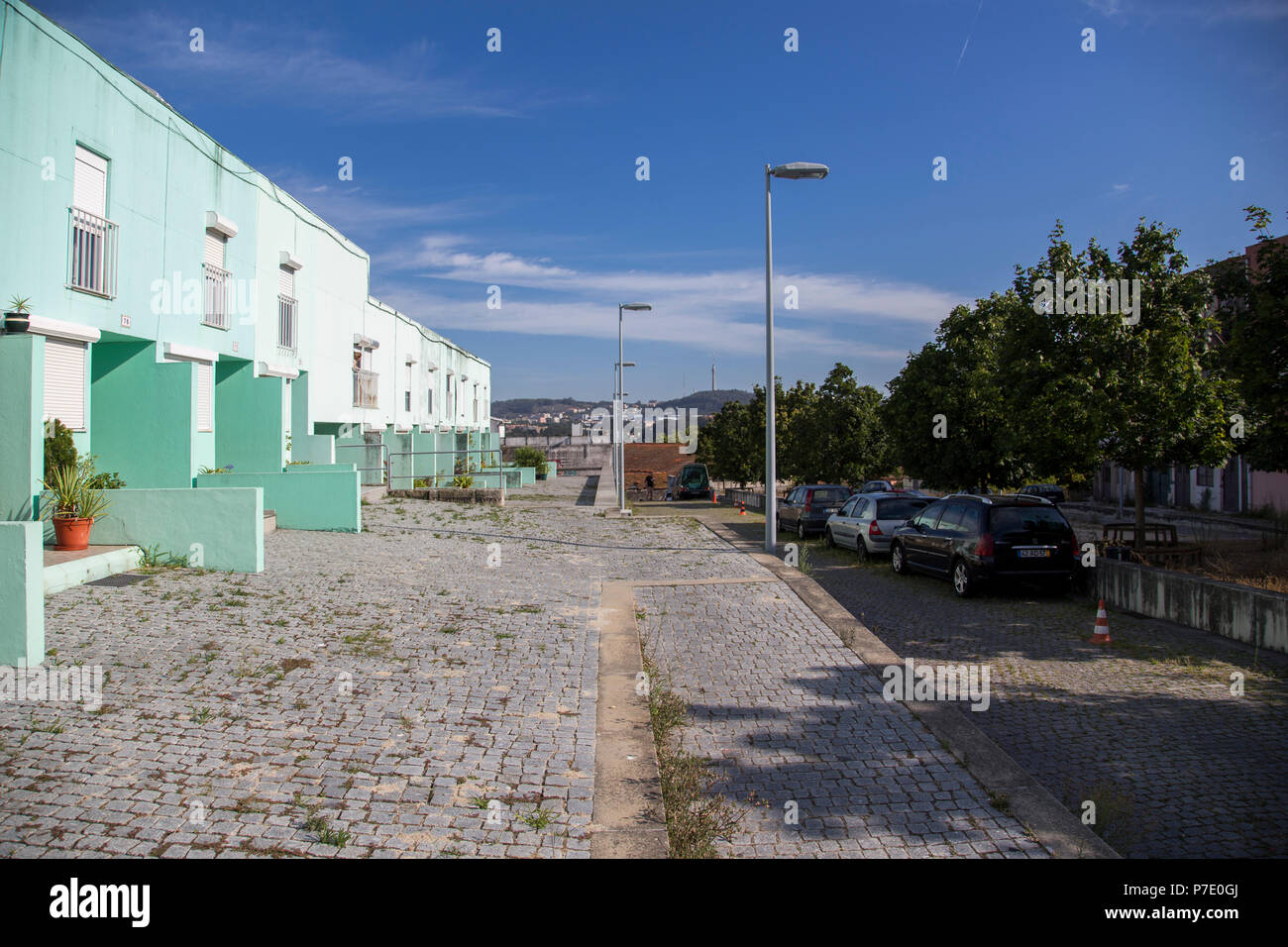 bairro de São Victor arquiteto Álvaro Siza Vieira Porto - Portugal [Oporto]  [houses by Siza Vieira - Porto, Portugal] Stock Photo