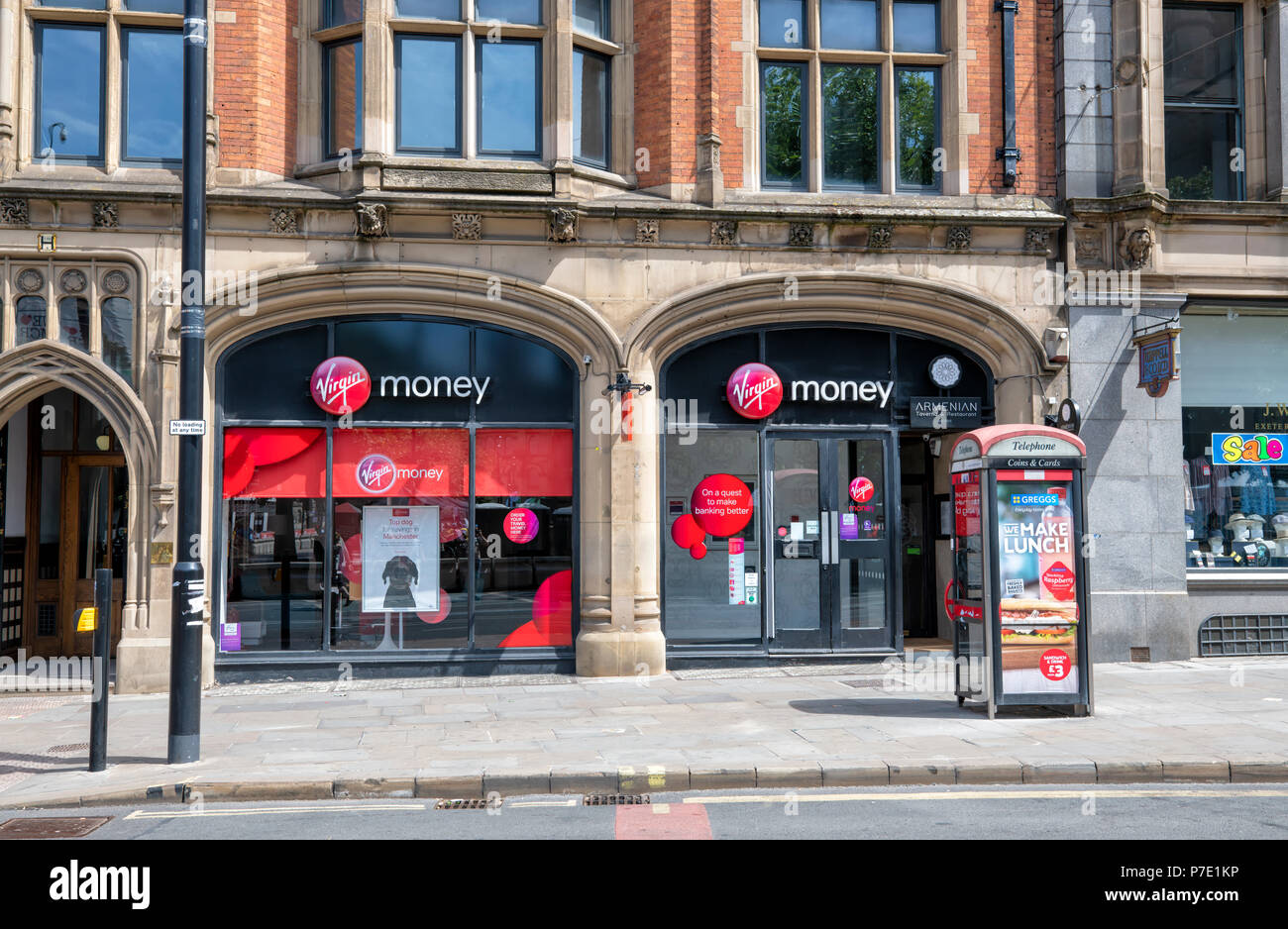 A branch of Virgin Money in the centre of Manchester, UK Stock Photo Alamy