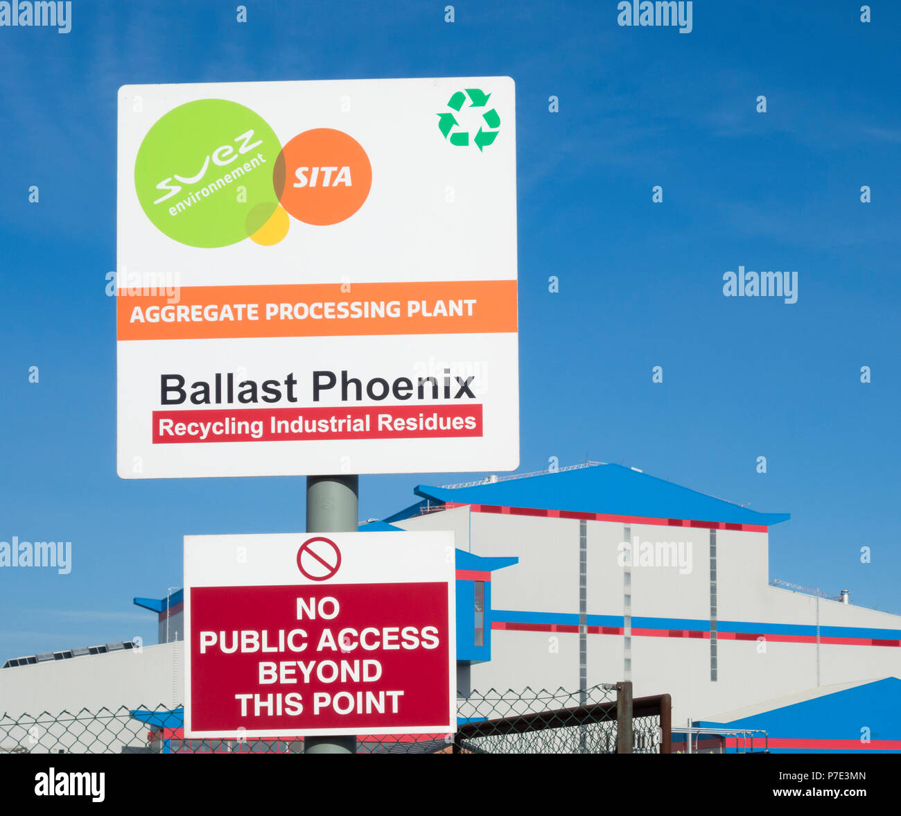 Ballast phoenix aggregate processing plant hires stock photography and