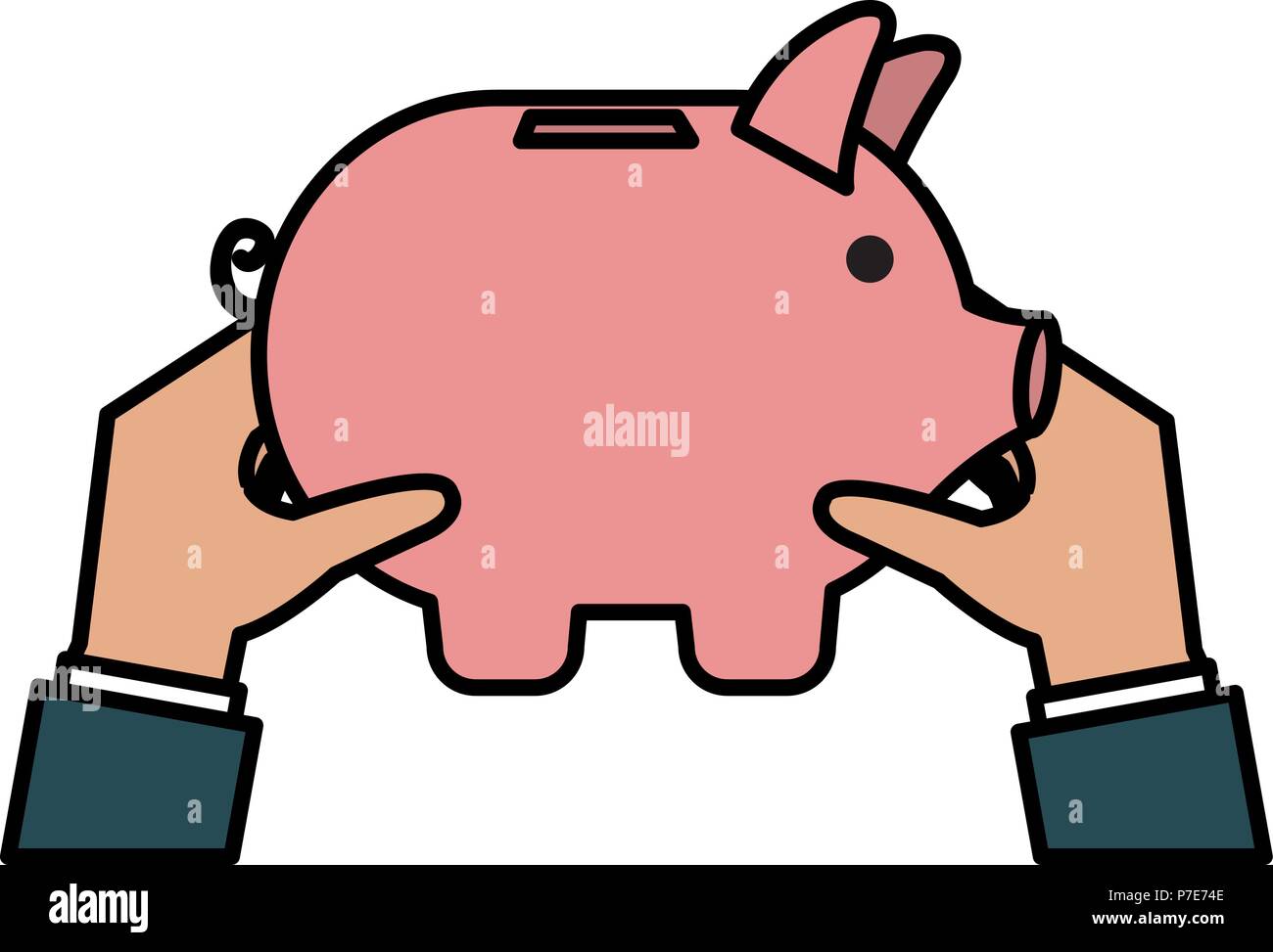 piggy savings economy icons Stock Vector Image & Art - Alamy