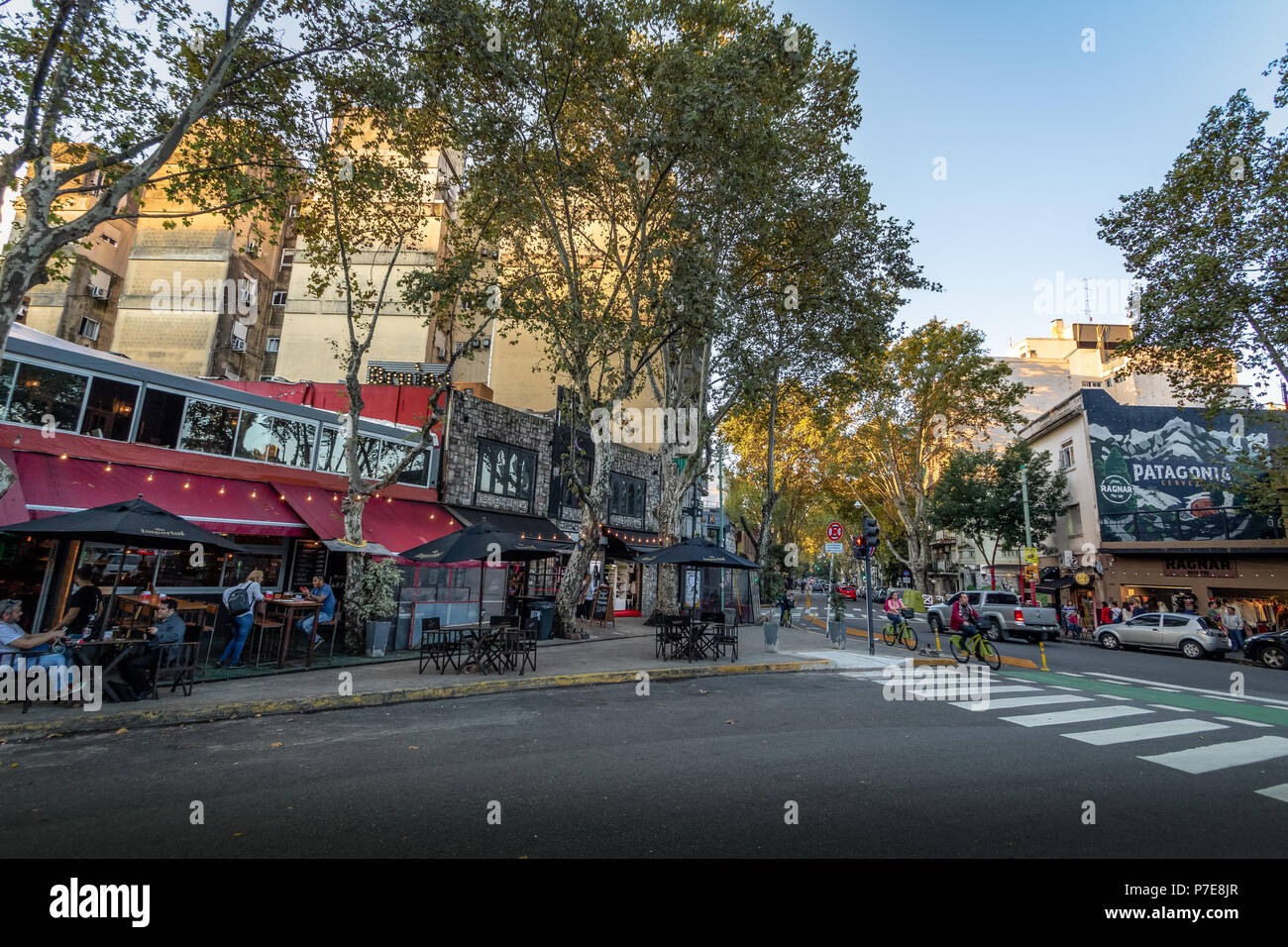 Bar and restaurants at Palermo Soho bohemian neighborhood - Buenos Aires, Argentina Stock Photo