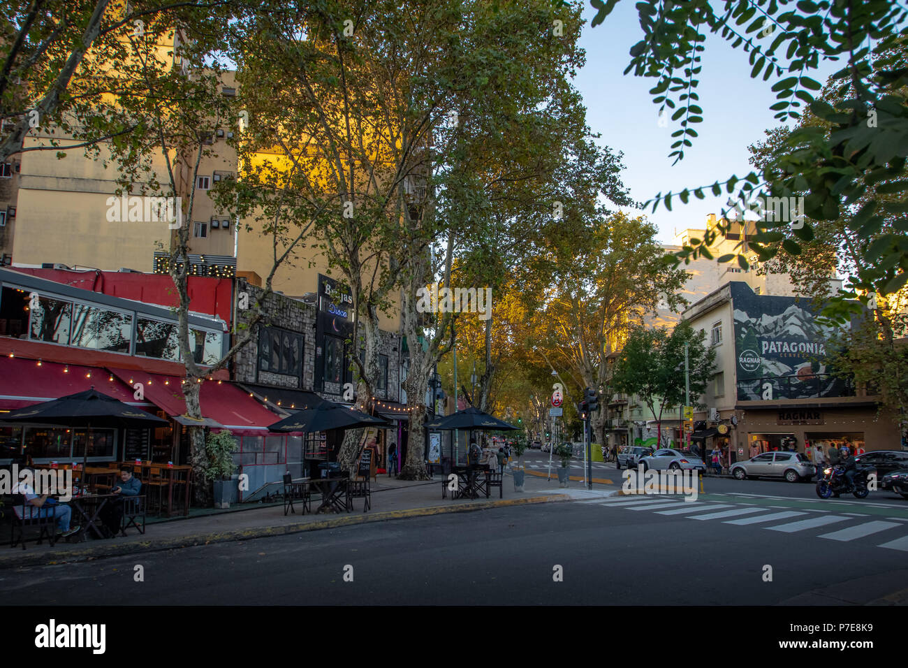Bar and restaurants at Palermo Soho bohemian neighborhood - Buenos Aires, Argentina Stock Photo