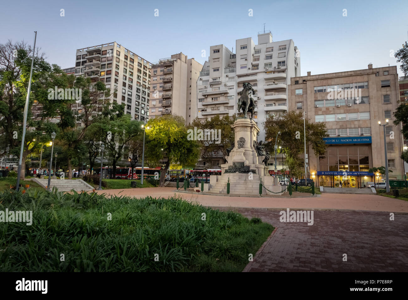 Plaza Italia in Palermo - Buenos Aires, Argentina Stock Photo
