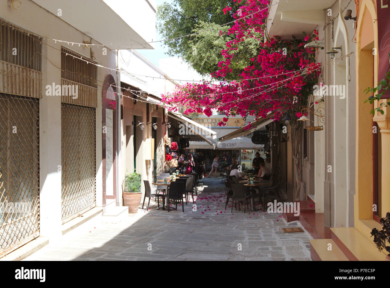 Street in Kos (city), Greece Stock Photo