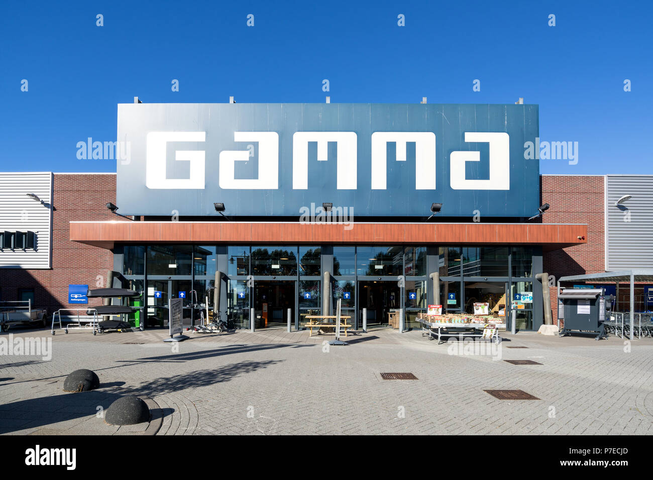 Gamma hardware store in Spijkenisse, Netherlands. Gamma is a Dutch hardware storechain. It