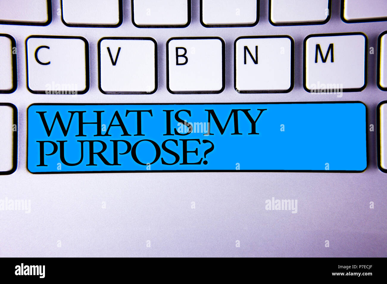 Handwriting text What Is My Purpose Question. Concept meaning Direction