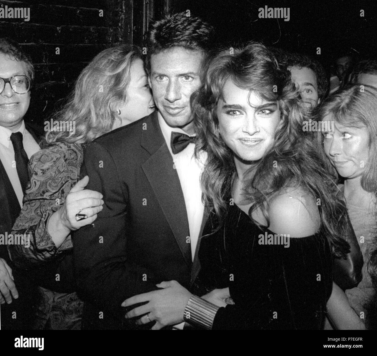 1981 New York City Calvin Klein and Brooke Shields at Studio 54 Credit:  Adam Scull-PHOTOlink/MediaPunch Stock Photo - Alamy