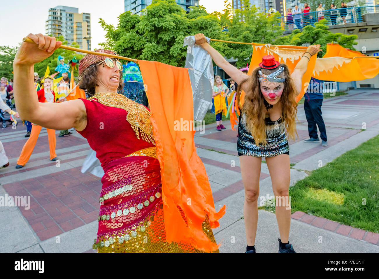 Clowns, The Gathering Festival, Summer Solstice Celebration, Vancouver