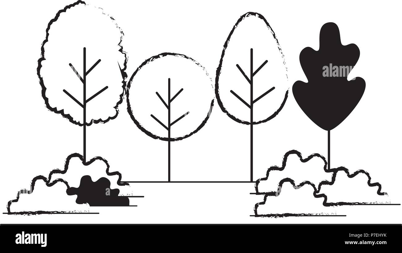 forest landscape scene icon Stock Vector Image & Art - Alamy