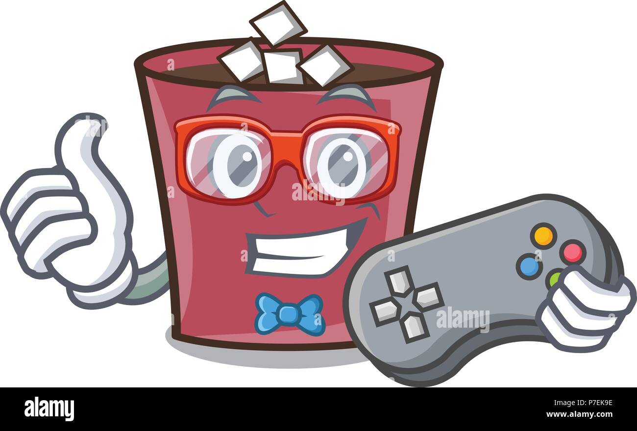 Gamer hot chocolate mascot cartoon Stock Vector Image & Art - Alamy