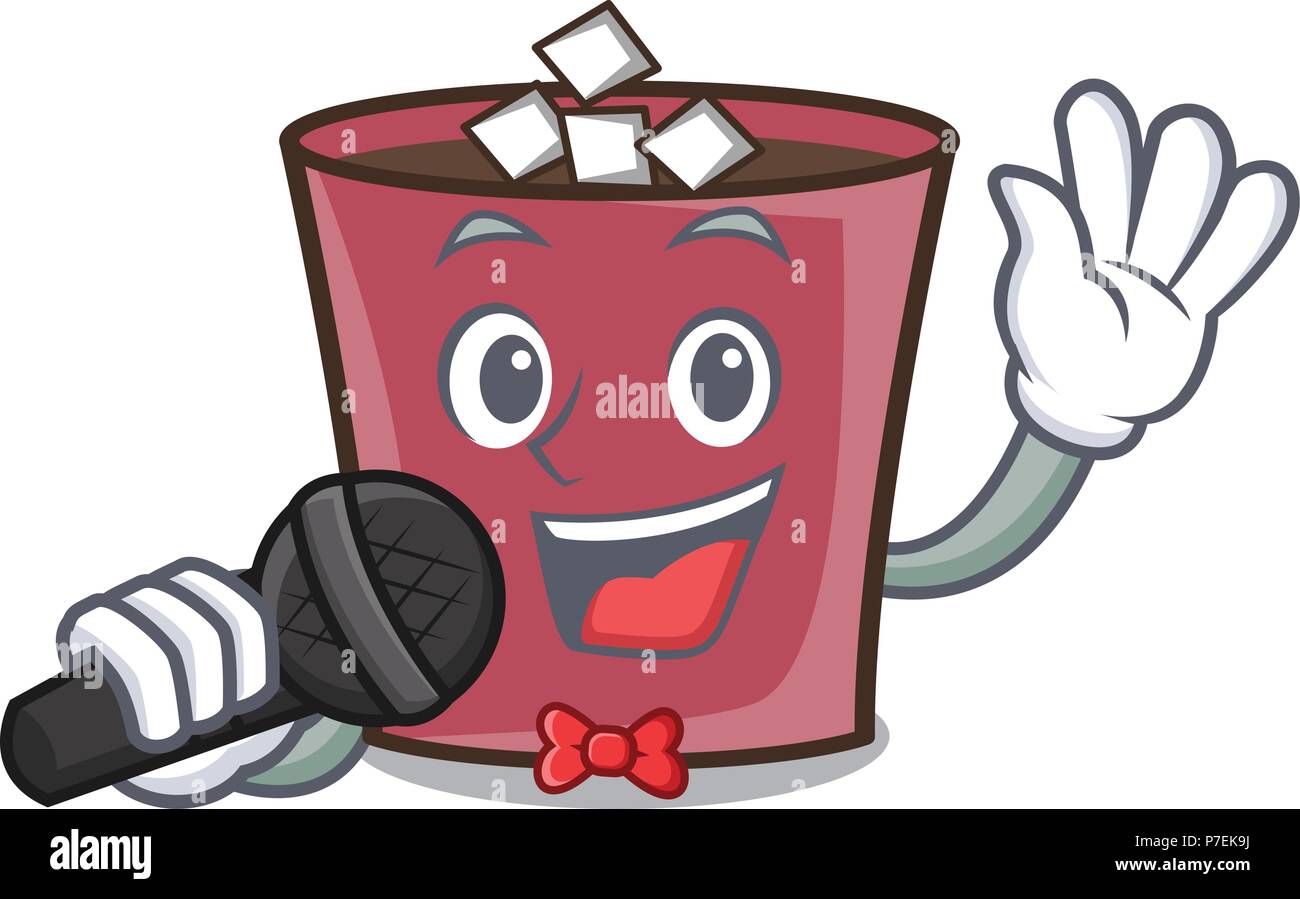 Singing hot chocolate mascot cartoon Stock Vector Image & Art - Alamy