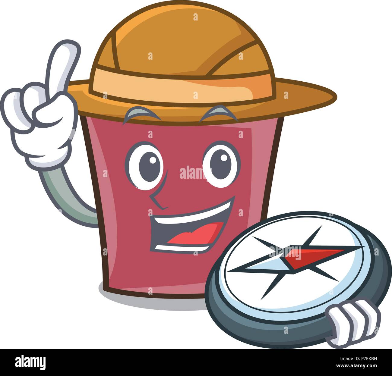 Explorer hot chocolate mascot cartoon Stock Vector Image & Art - Alamy