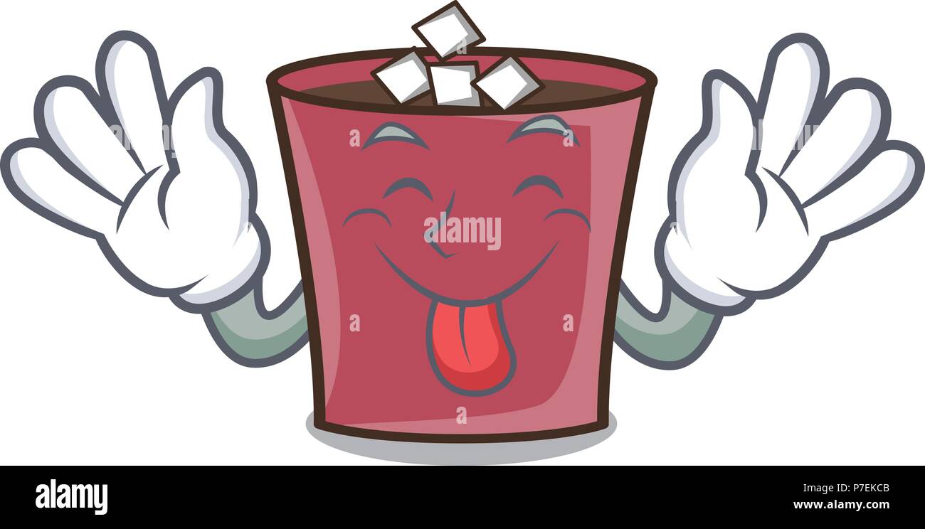 Tongue out hot chocolate mascot cartoon Stock Vector Image & Art - Alamy