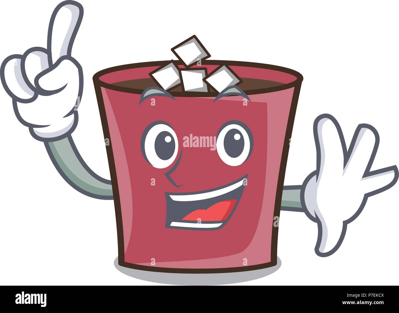 Finger hot chocolate mascot cartoon Stock Vector Image & Art - Alamy