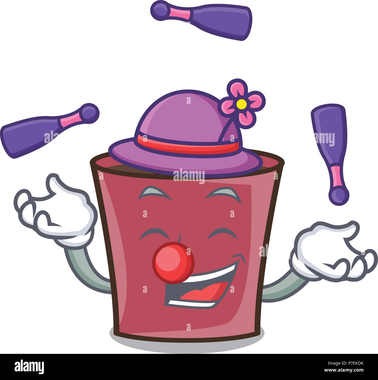 Juggling hot chocolate mascot cartoon Stock Vector Image & Art - Alamy