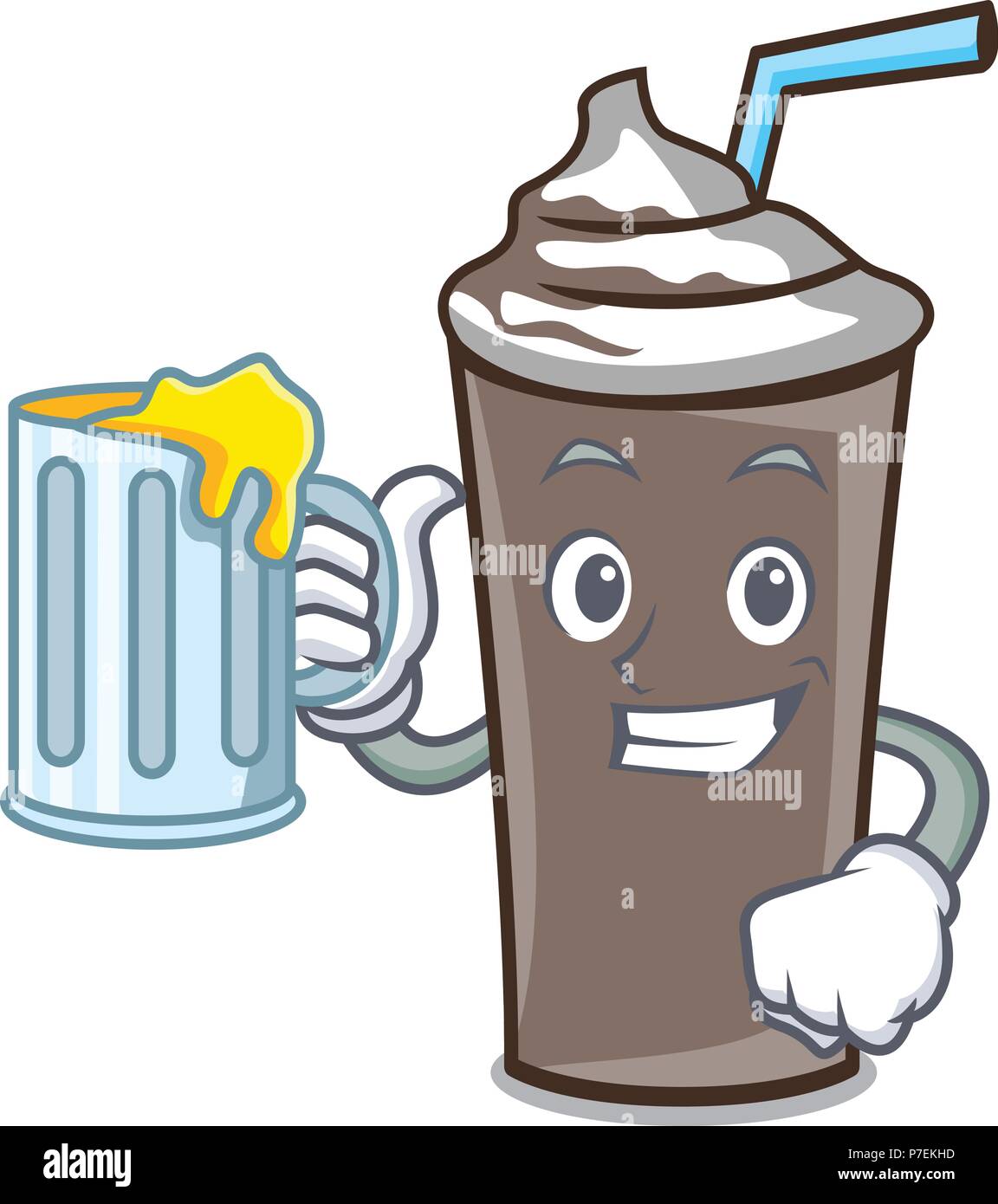 With juice ice chocolate mascot cartoon Stock Vector Image & Art - Alamy