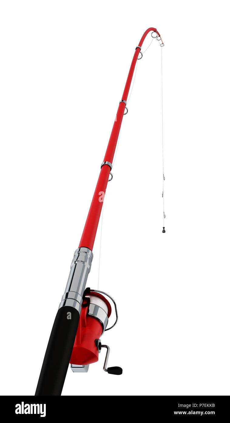Fishing Rod Warranty Concept. 3D Rendering Stock Illustration