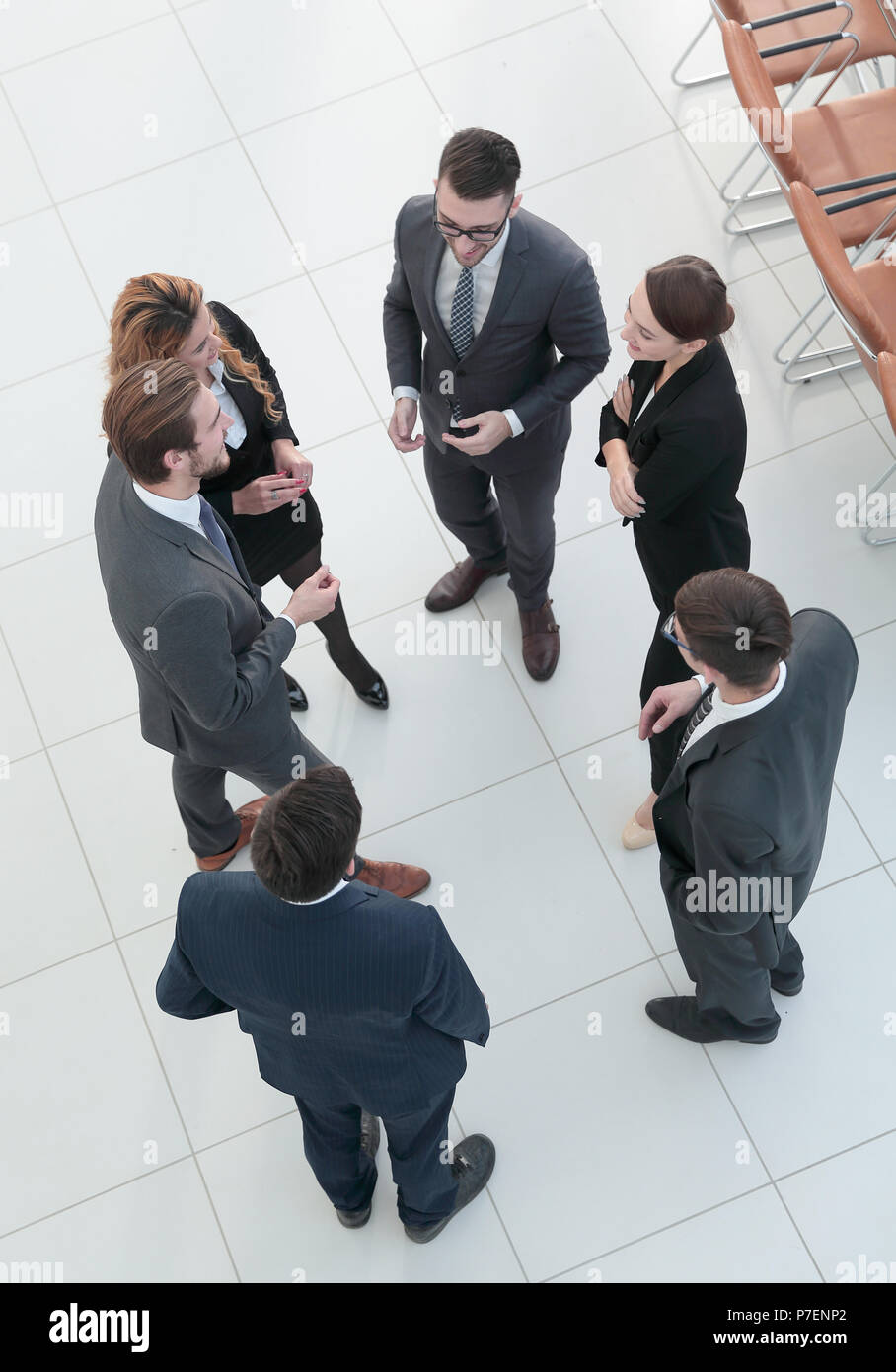 business team talking in the office Stock Photo - Alamy