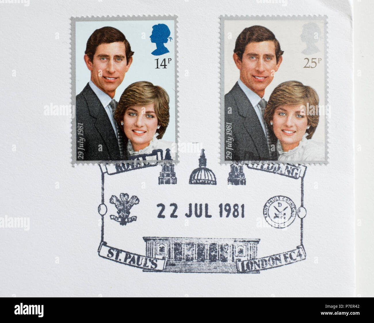 Vintage british post office royal mail first day cover stamps hires