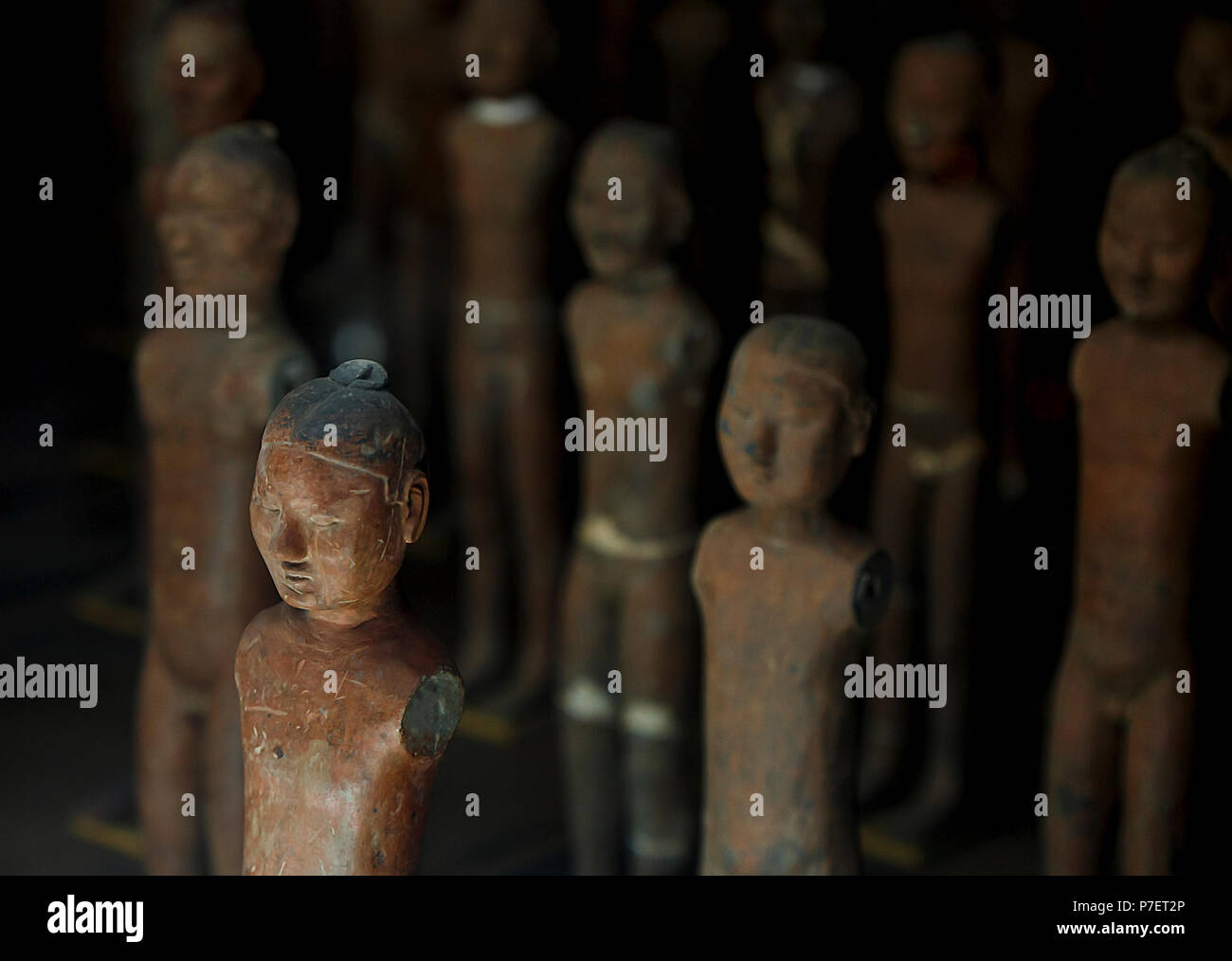 xian terracotta figures inside the museum, china Stock Photo Alamy