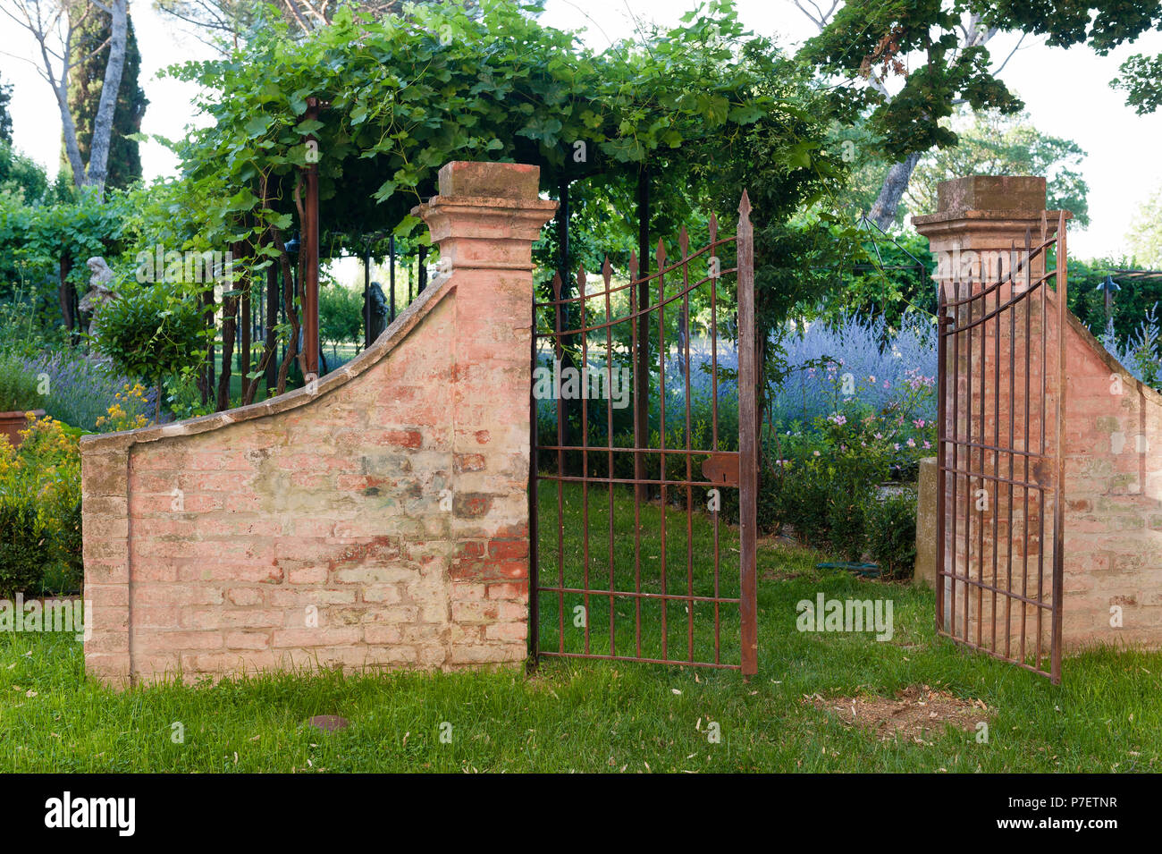 Victorian style gate Stock Photo
