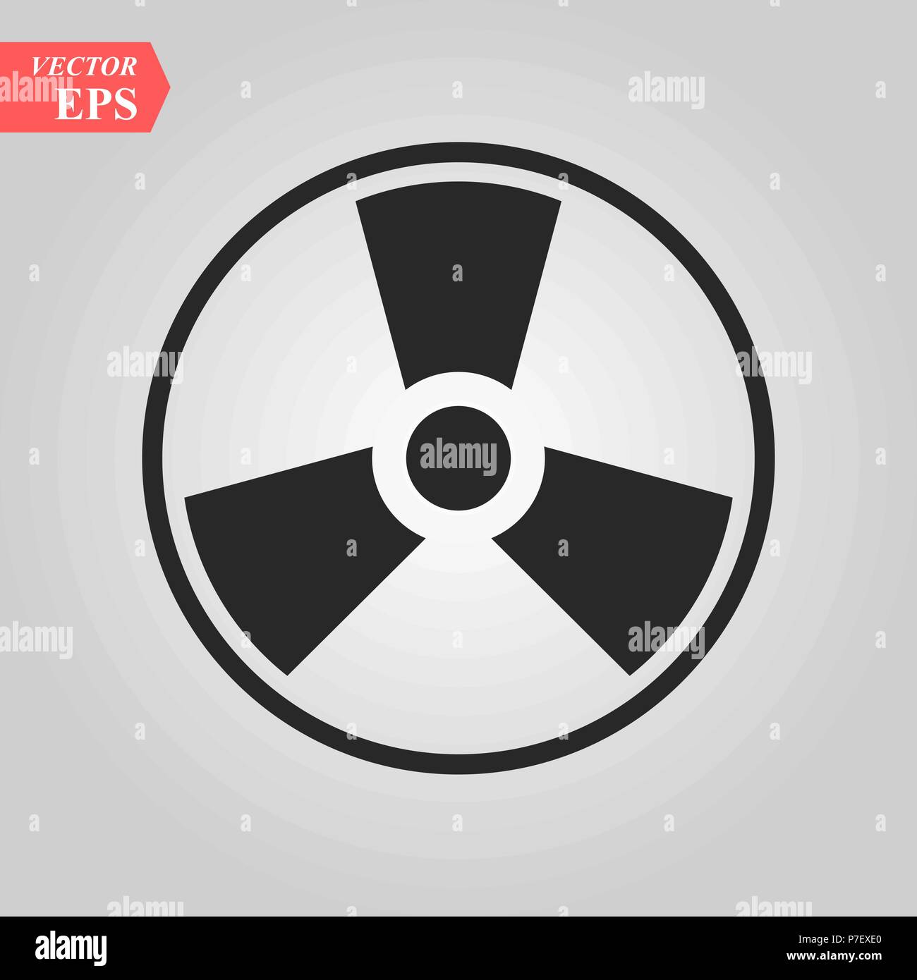 Radioactive. toxic. atom. danger hazard biohazard icon vector eps 10 Stock Vector