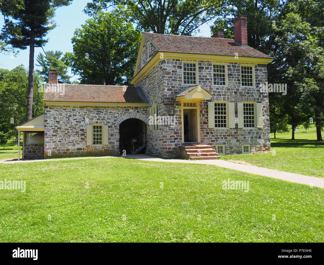 The headquarters for General George Washington in Valley Forge during the Revolutionary War. Stock Photo