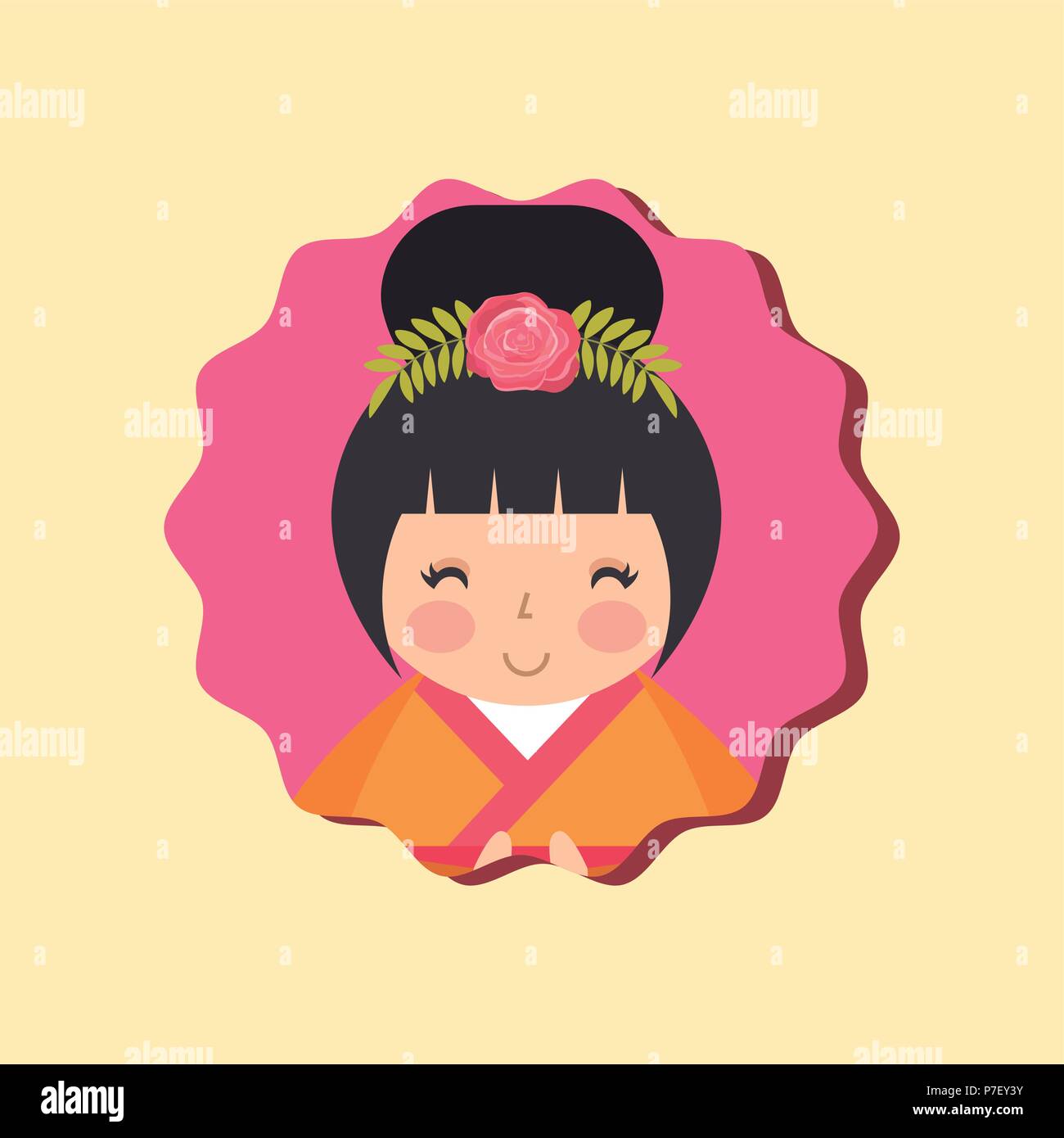 Hair Bun Stock Vector Images Alamy